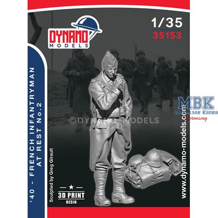 1940 French Infantryman at Rest No.2