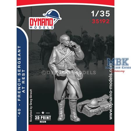 1940 French Sergeant at Rest