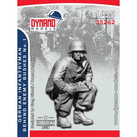 German Infantryman Behind Enemy Bush 1939-42 No.1