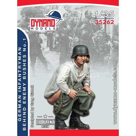 German Infantryman Behind Enemy Bush 1939-42 No.1