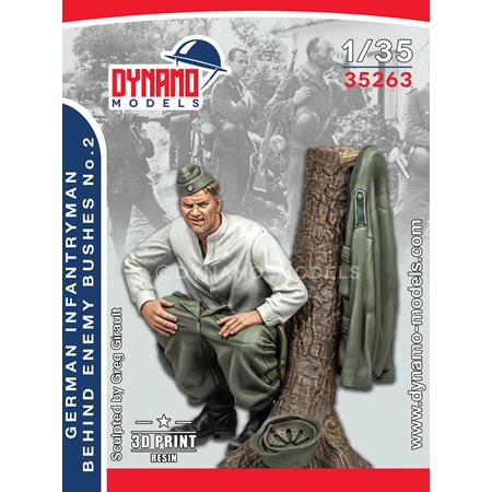 German Infantryman Behind Enemy Bush 1939-42 No.2
