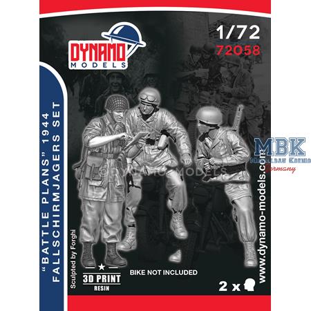 Fallschirmjäger Checking the Map – Normandy 1944