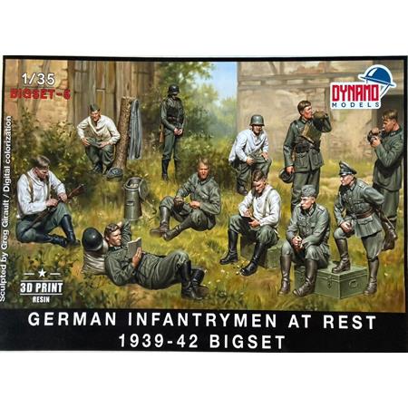 German Infantrymen at Rest 1939-42 Full Set 11 Fig