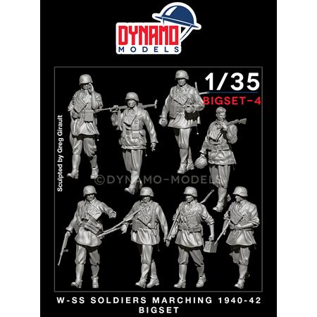 W-SS Soldiers marching 1940-42 Big Set