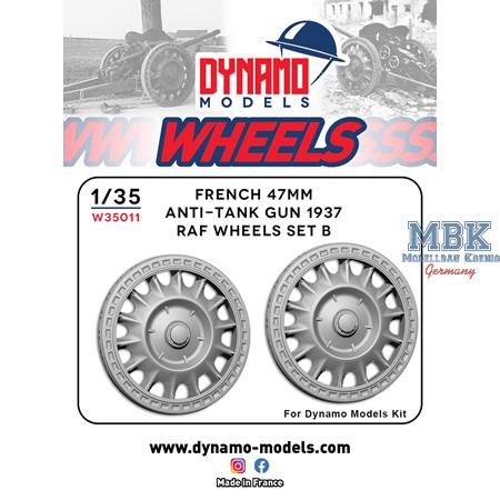 Wheels Type RAF Version B for French 47mm AT gun