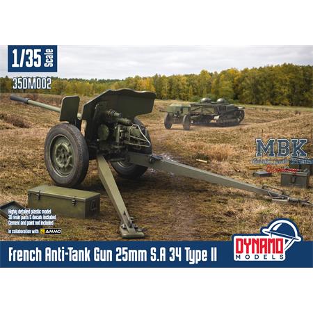 French Anti-Tank Gun 25mm S.A 34 Type II Standard