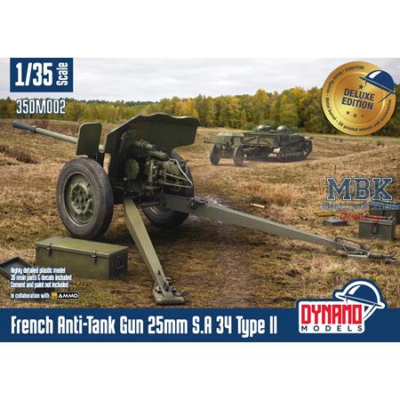 French Anti-Tank Gun 25mm S.A 34 Type II Deluxe