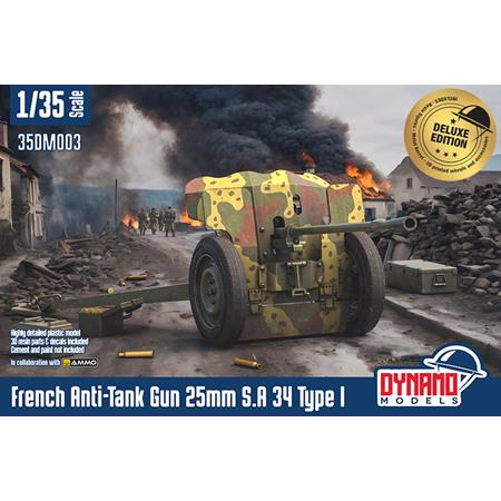 French Anti-Tank Gun 25mm S.A 34 Type I Deluxe