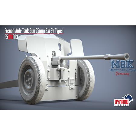 French Anti-Tank Gun 25mm S.A 34 Type I Standard