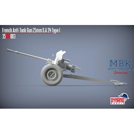 French Anti-Tank Gun 25mm S.A 34 Type I Standard