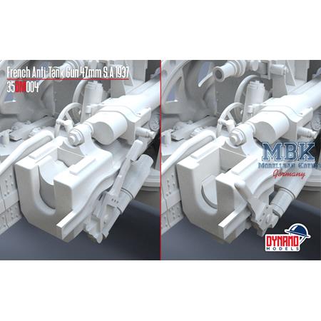 French Anti-Tank Gun 47mm S.A 37 Standard