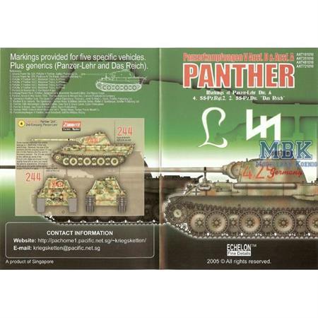 Panther D/A PanzerLehr & Das Reich 1:72