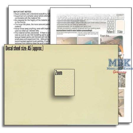Modern Camouflage Netting - Pattern B (Tan)