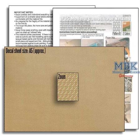 Modern Camouflage Netting - Pattern B (brown/dark