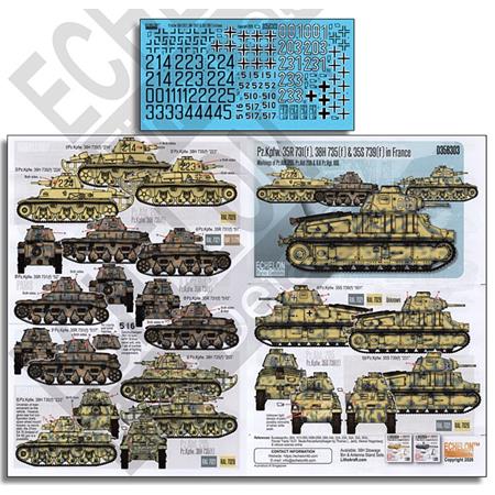 Pz.Kpfw. 35R 731(f),38H 735(f) & 35S 739(f) France