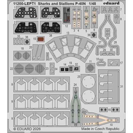 Sharks and Stallions Dual Combo (P-40N and P-51B)