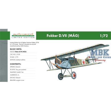 Fokker D.VII (MÁG) 1/72