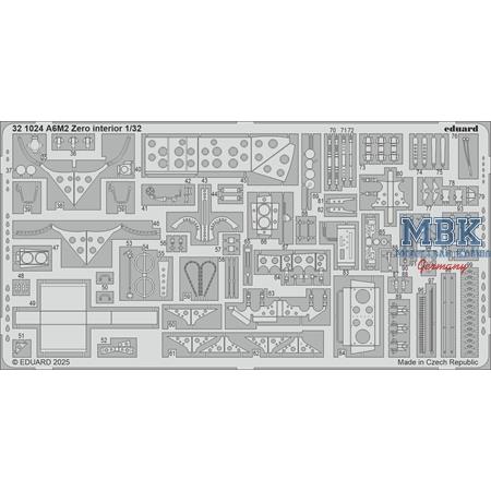 Mitsubishi A6M2 Zero interior 1/32