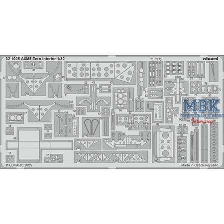 Mitsubishi A6M5 Zero interior 1/32