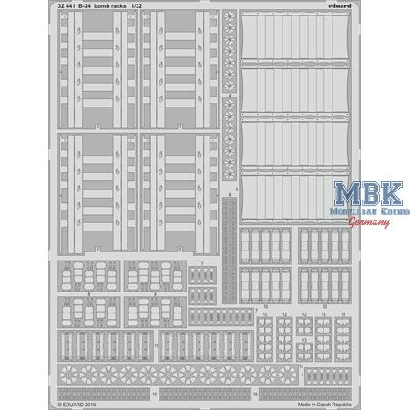 Consolidated B-24J Liberator bomb racks 1/32