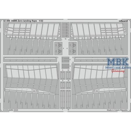 Mitsubishi A6M5 Zero landing flaps  1/32