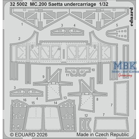 Macchi C.200 Saetta lundercarriage  1/32