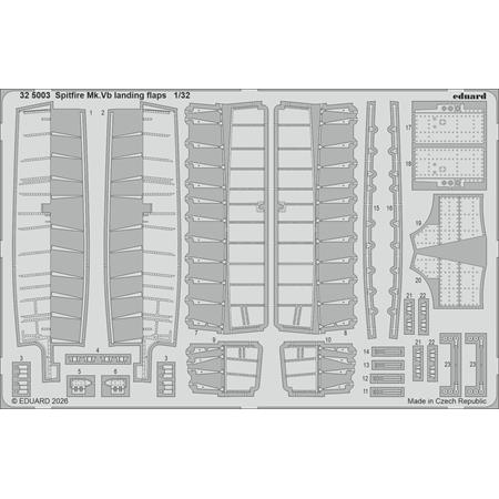 Supermarine Spitfire Mk.Vb landing flaps 1/32