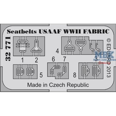 Seatbelts USAAF WWII FABRIC