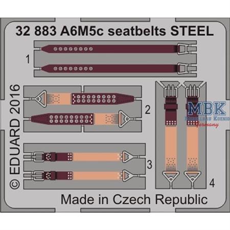 A6M5c seatbelts STEEL  1/32