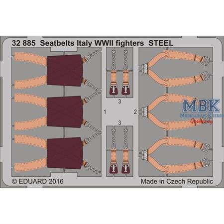 Italy WWII Fighter  seatbelts STEEL  1/32