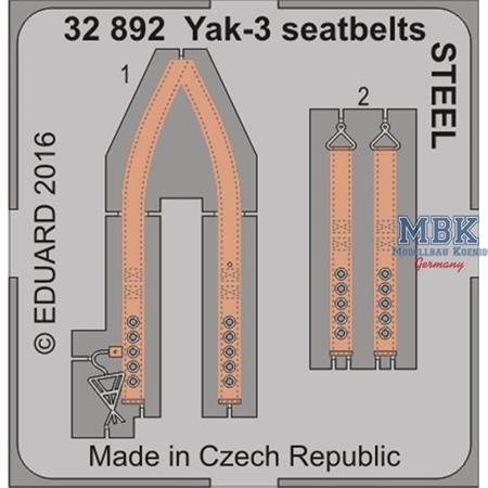 Yak-3 seatbelts  1/32