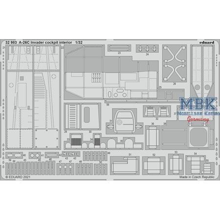 Douglas A-26C Invader cockpit interior 1/32