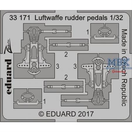 Luftwaffe rudder pedals 1/32