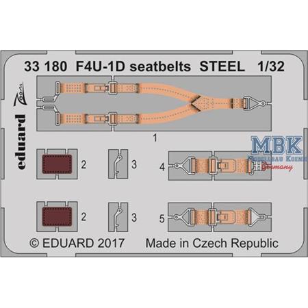 F4U-1D seatbelts STEEL 1/32