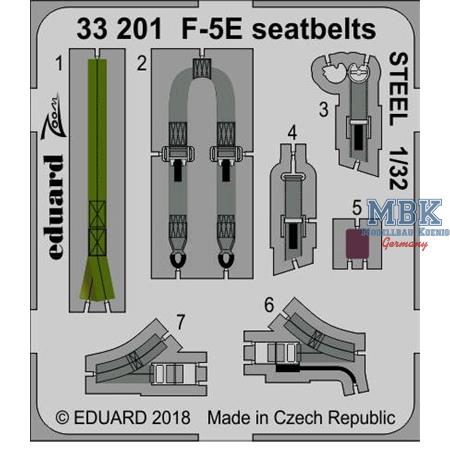 F-5E seatbelts STEEL 1/32