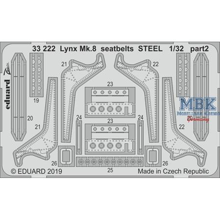 Westland Lynx Mk.8 seatbelts STEEL 1/32