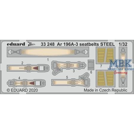 Ar 196A-3 seatbelts STEEL 1/32