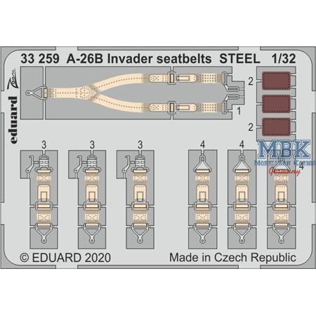 Douglas A-26B Invader seatbelts STEEL 1/32