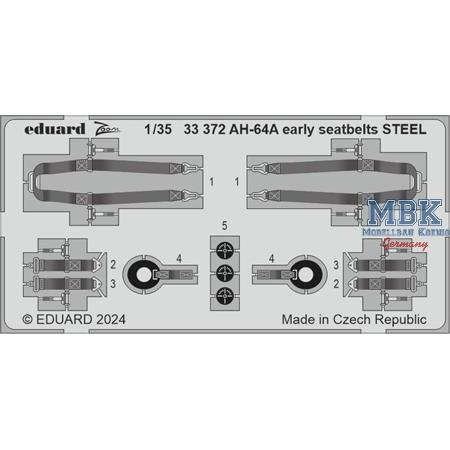 Hughes AH-64A Apache Early seatbelts STEEL 1/35