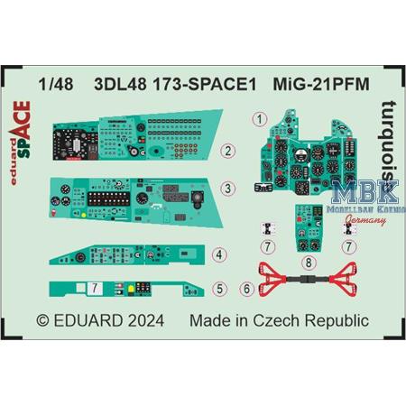 Mikoyan MiG-21PFM turquoise SPACE 1/48