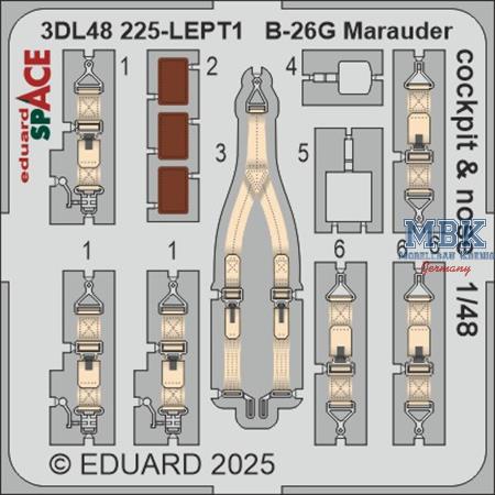 Martin B-26G Marauder cockpit & nose SPACE 1/48