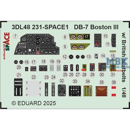 Douglas Boston III/US DB-7B w/ UK seatbelts SPACE