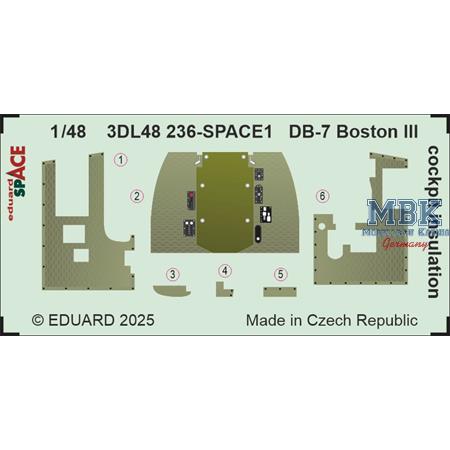 Boston III/  US DB-7B cockpit insulation SPACE