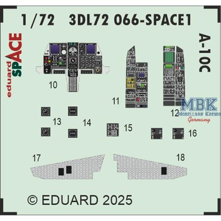 Fairchild A-10C Thunderbolt ll SPACE 1/72