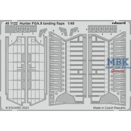 Hawker Hunter FGA.9 landing flaps 1/48