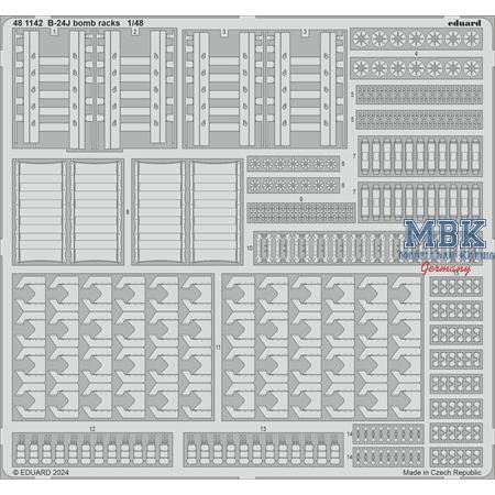 Consolidated B-24J Liberator bomb racks 1/48