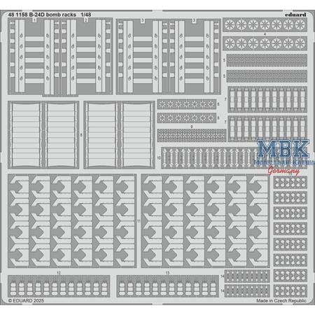 Consolidated B-24D Liberator bomb racks 1/48