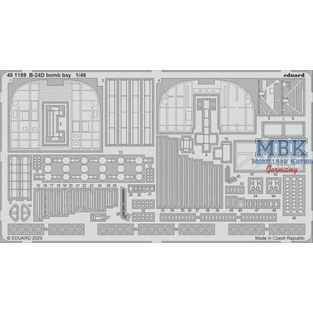 Consolidated B-24D Liberator bomb bay 1/48