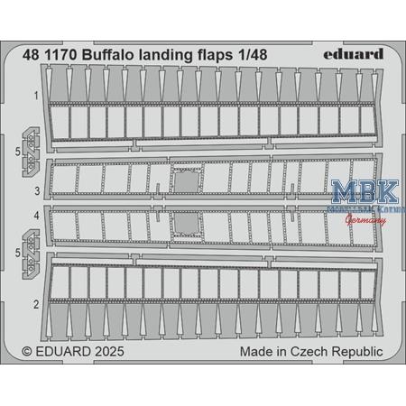 Brewster F2A-2 Buffalo landing flaps 1/48