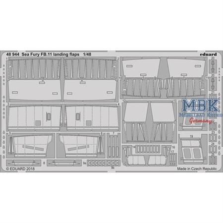 Sea Fury FB.11 landing flaps 1/48